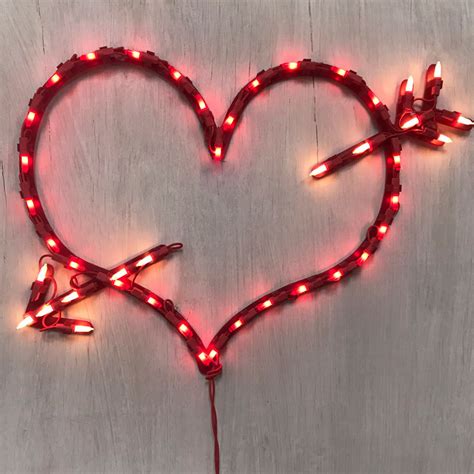 valentine window lights|lighted valentine heart for window.